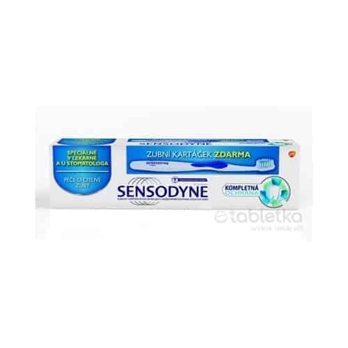 SENSODYNE KOMPLETNÁ OCHRANA zubná pasta 75 ml kefka 1 ks etabletka