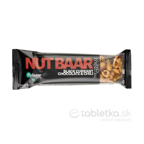 Pulsaar NUT BAAR Black Currant Chocolate Chili tyčinka 40g etabletka