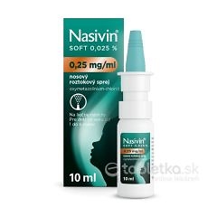 Nasivin SOFT 0,025% sprej do nosa 10ml