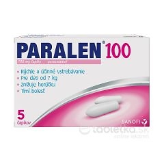 Paralen 100, 100mg 5 capikov