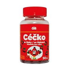GS C&Eacute;ČKO so &scaron;&iacute;pkami želat&iacute;nky bez cukru 50ks