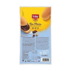 Balenie Sch&auml;r BON MATIN žeml&iacute;, 4x50g, s obr&aacute;zkom produktu vpredu a zoznamom surov&iacute;n a &uacute;dajmi o v&yacute;živov&yacute;ch hodnot&aacute;ch vzadu.