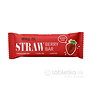 Raw Me Strawberry jahodová tyčinka 42g v červenom obale s obrázkom jahody, bez pridaného cukru, konzervantov, laktózy a lepku.