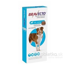 Bravecto L Dog (20-40 kg) 1000mg žuvacia tableta pre veľké psy