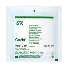 Gazin Gázové kompresy sterilné 10x10cm 2ks