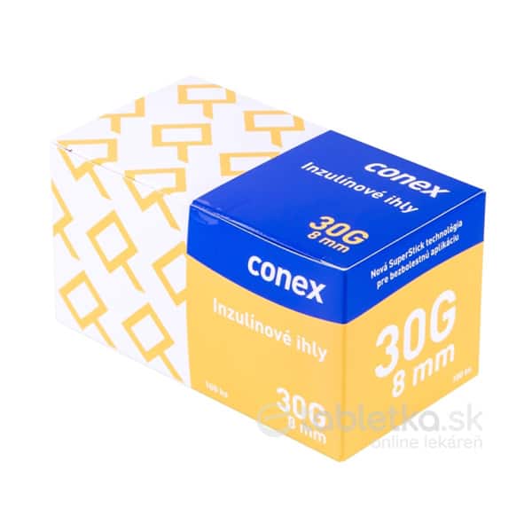 E-shop Conex Ihly do inzulínoveho pera 8mm, 30G 100ks