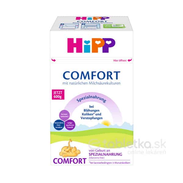 HiPP Comfort špeciálna dojčenská výživa 600g