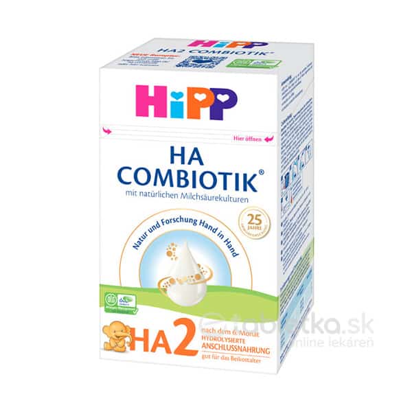 HiPP HA 2 COMBIOTIK následná dojčenská výživa 6m+, 600g