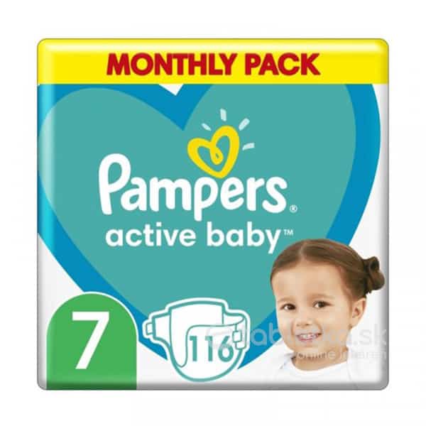 E-shop Pampers Active Baby 7 (15kg+) 116ks