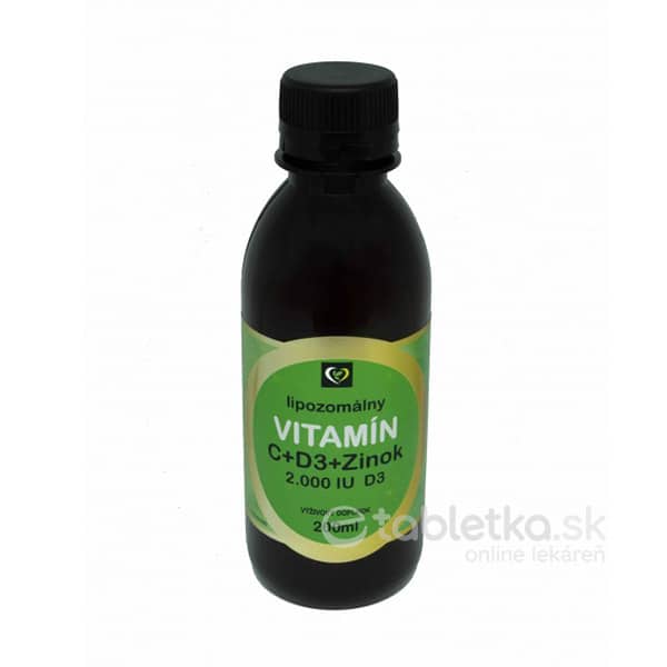 Zdravý svet Lipozomálny Vitamín C + D3 + Zinok 200ml