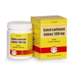Calcii carbonas Galvex 500 mg 50 tbl