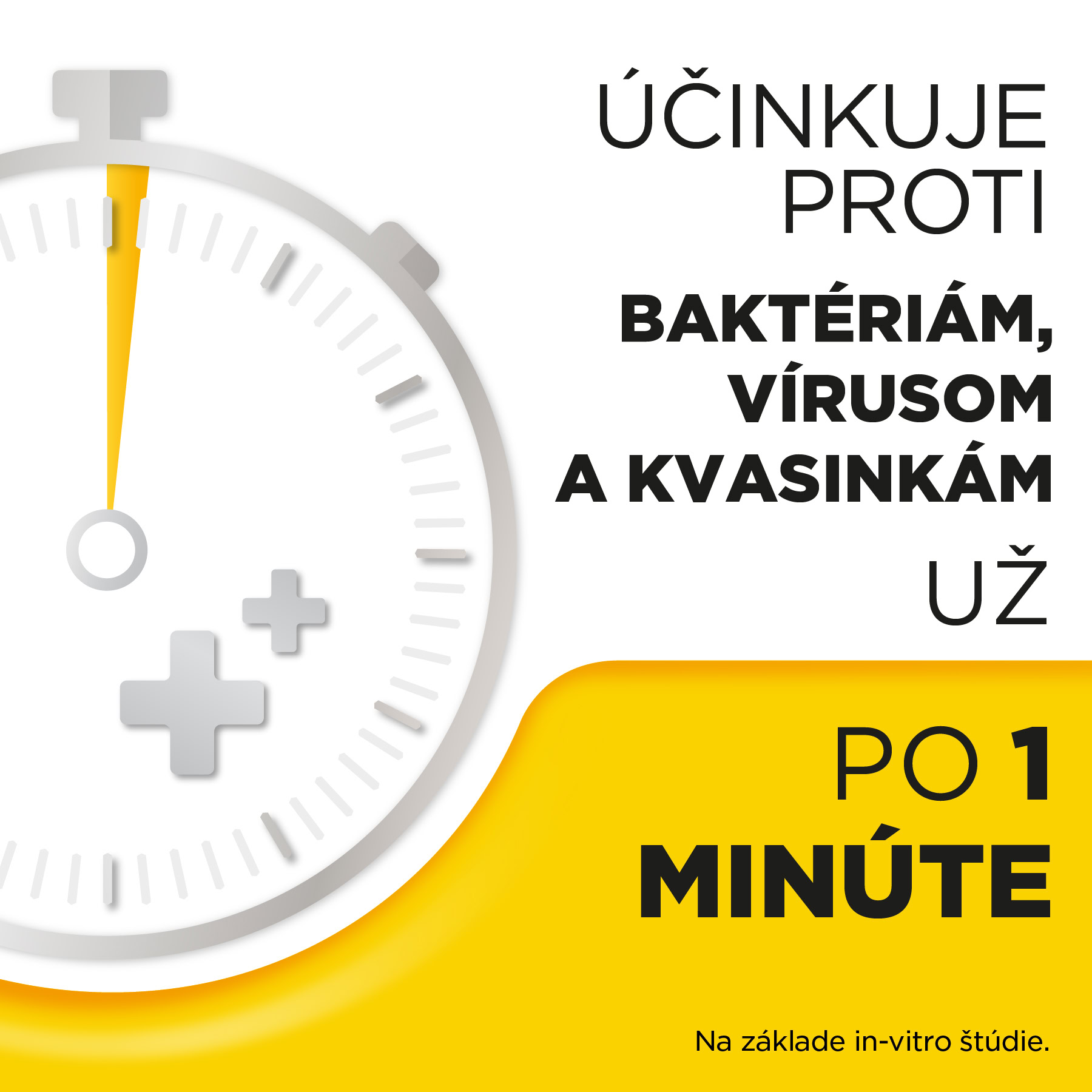 5909990645169_SI-3 Grafika stopiek s textom v slovenčine uvádza, že Strepsils Med a Citrón 36 pastiliek pôsobí proti baktériám a vírusom za 1 minútu podľa in vitro štúdie.