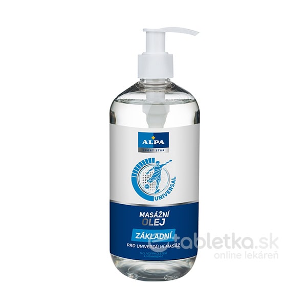 ALPA SportStar olej masážny základný 500 ml