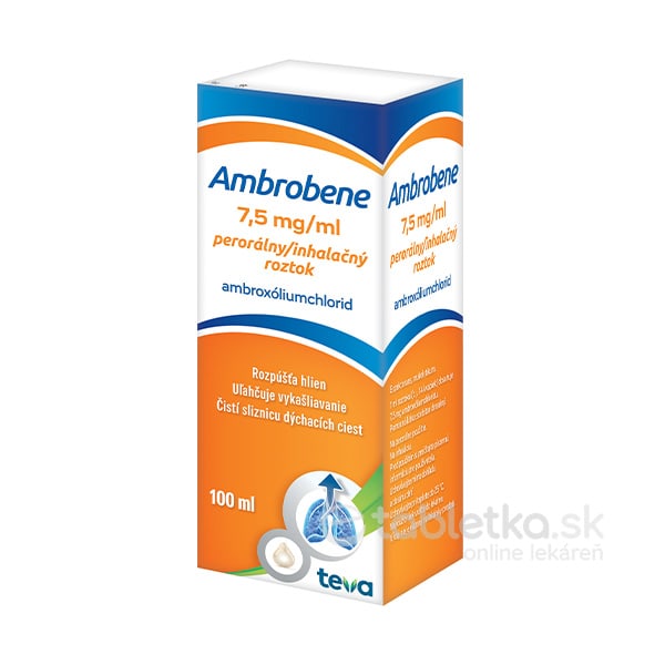 E-shop Ambrobene 7,5mg/ml inhalačný roztok 100ml