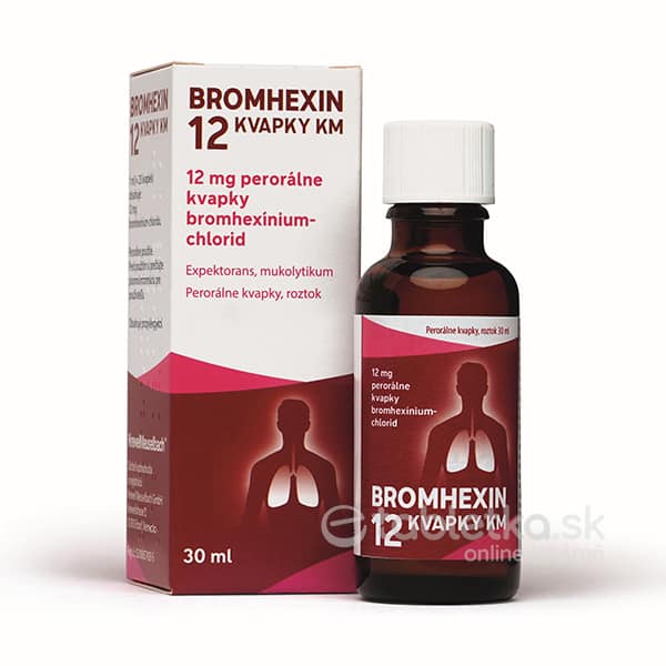 E-shop BROMHEXIN 12 kvapky KM 30ml