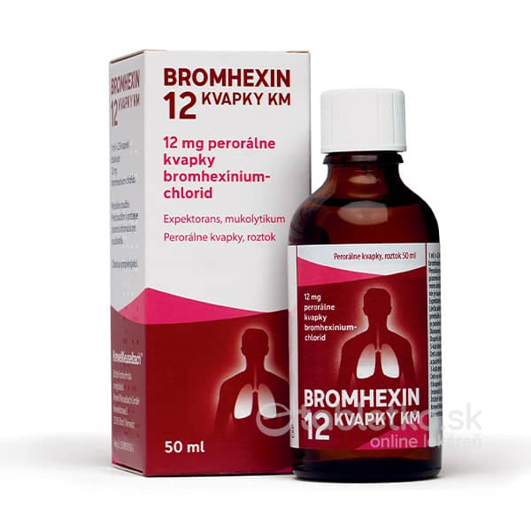 BROMHEXIN 12 kvapky KM 50ml