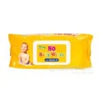 Baby Wipes Hygienické vlhčené obrúsky s vitamínom E 80ks