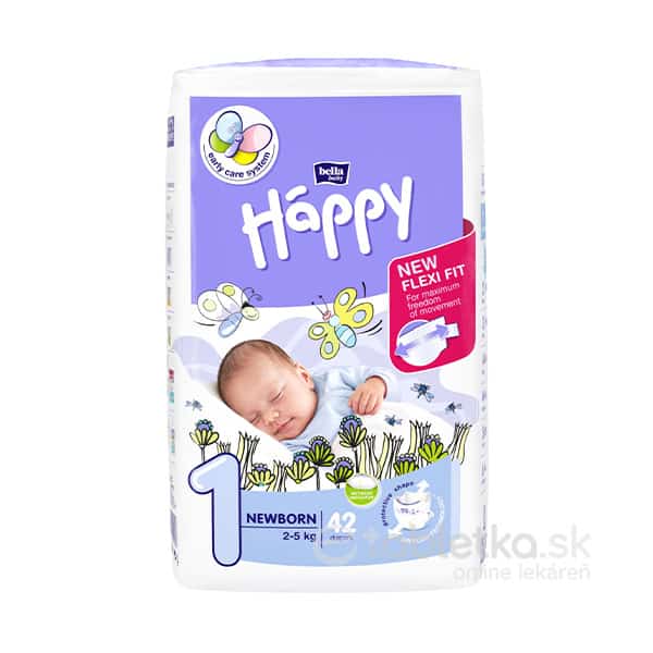 E-shop Bella HAPPY 1 NEWBORN detské plienky 2-5 kg 1x42 ks