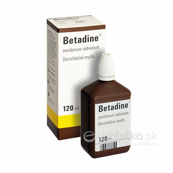 E-shop Betadine dezinfekčné mydlo 75 mg/ml 120ml