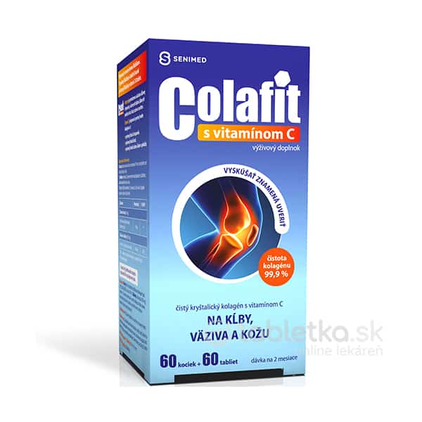 COLAFIT s vitamínom C kocky 60 ks + tbl 60 ks - 1 set