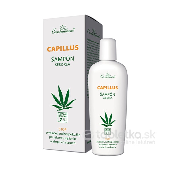 E-shop Cannaderm CAPILLUS šampón seborea 150 ml
