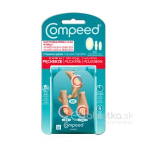 Compeed náplasť na pľuzgiere MIX (3 veľkosti) 5ks