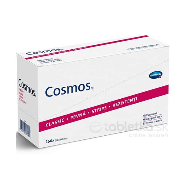 E-shop COSMOS Pevná (Strips) náplasti na rany 20x60 mm, 50x5 ks (250 ks)