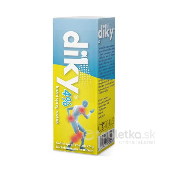 DIKY 4 % Spray Gel - (30 ml fľ. skl. s dávkovačom) 25 g