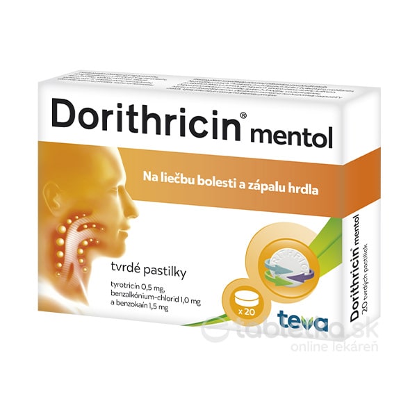 Dorithricin tvrdé pastilky 20ks