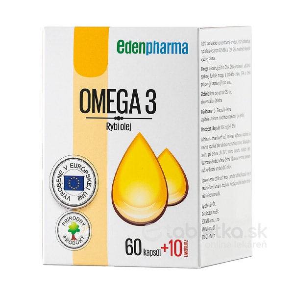 EDENPharma OMEGA 3 cps 60 +10 zadarmo