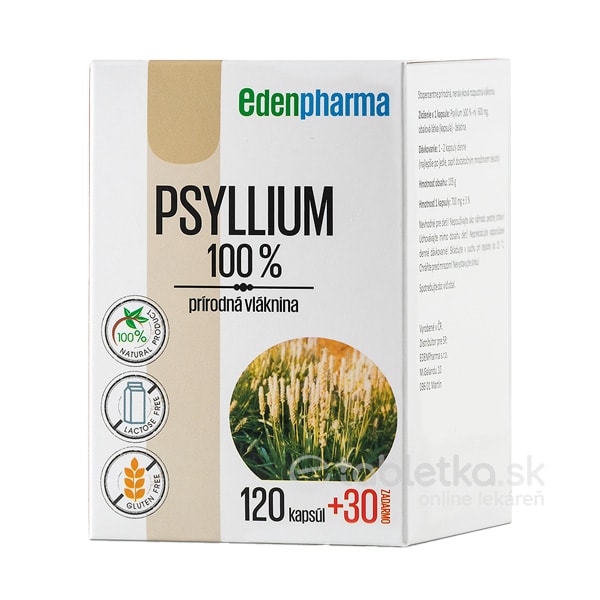 EDENPharma PSYLLIUM cps 120+30 zadarmo
