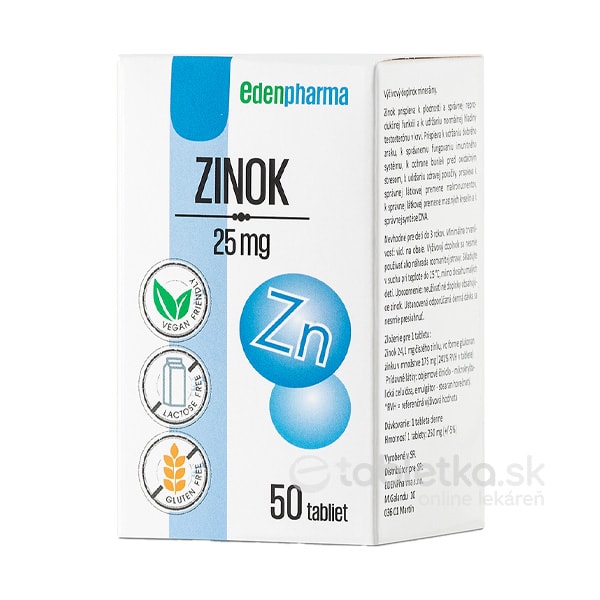 E-shop EDENPharma ZINOK 25 mg tbl 50