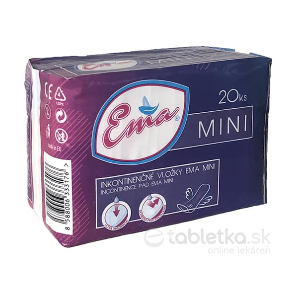 E-shop Ema Mini vložky inkontinenčné, pre ženy 1x20 ks