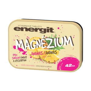 Energit MAGNÉZIUM vitamínové tablety s príchuťou ananás 42ks
