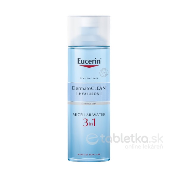 Eucerin DermatoCLEAN HYALURON micelárna voda 3v1, citlivá pleť 200 ml