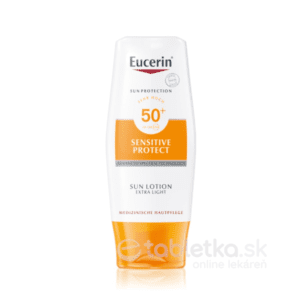 Eucerin SUN SENSITIVE PROTECT SPF 50+ mlieko extra ľahké na opaľovanie 150 ml