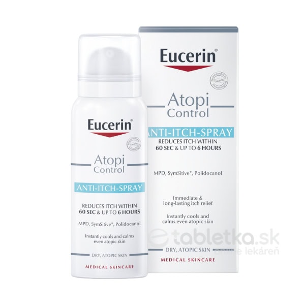 Eucerin AtopiControl sprej proti svrbeniu, suchá a atopická pokožka 50 ml