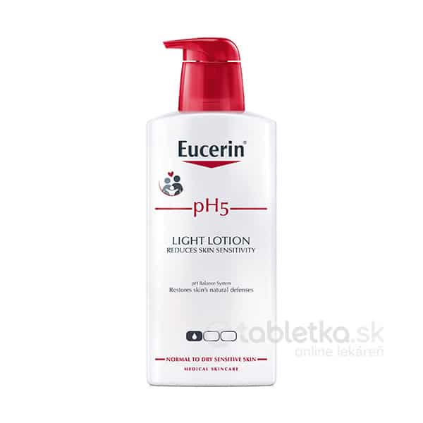 Eucerin pH5 telové mlieko - ľahká textúra pre citlivú pokožku 400 ml