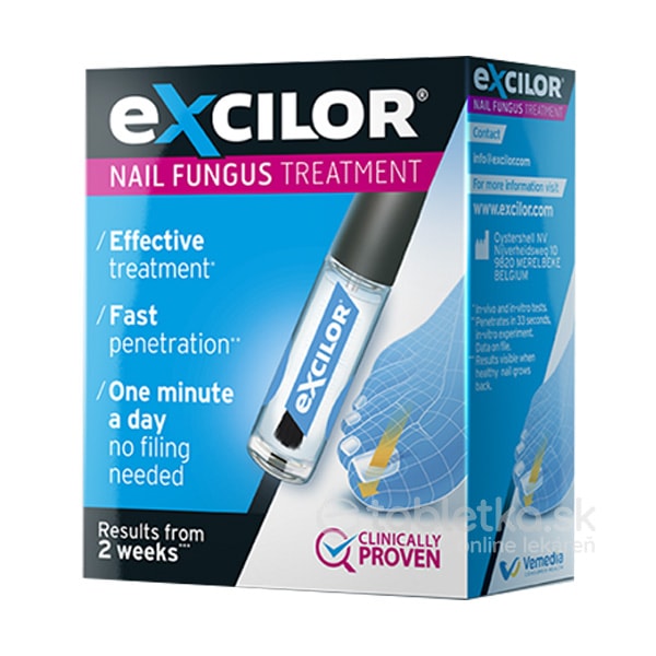 E-shop Excilor lak na liečbu plesňových infekcií nechtov 1x3,3 ml