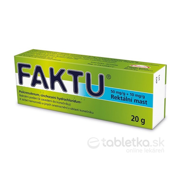 E-shop FAKTU masť ung rec (tuba Al+aplikátor) 1x20 g