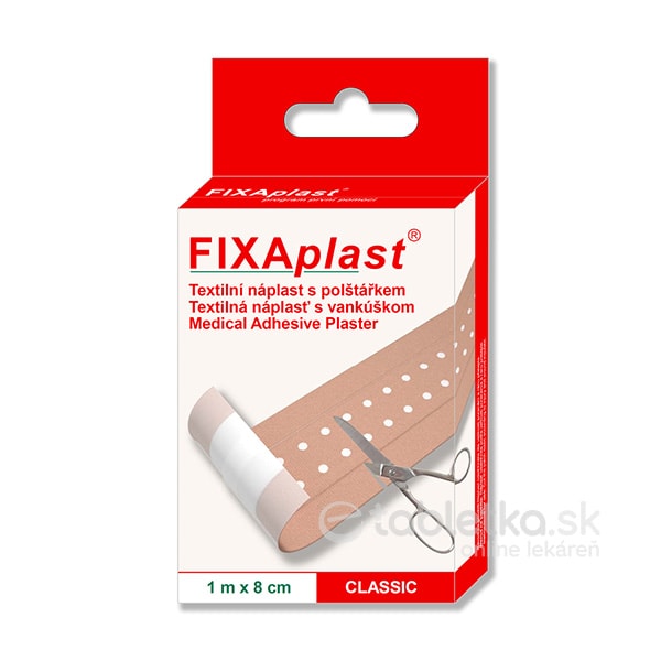 FIXAplast CLASSIC náplasť 1m x 8cm, 1ks