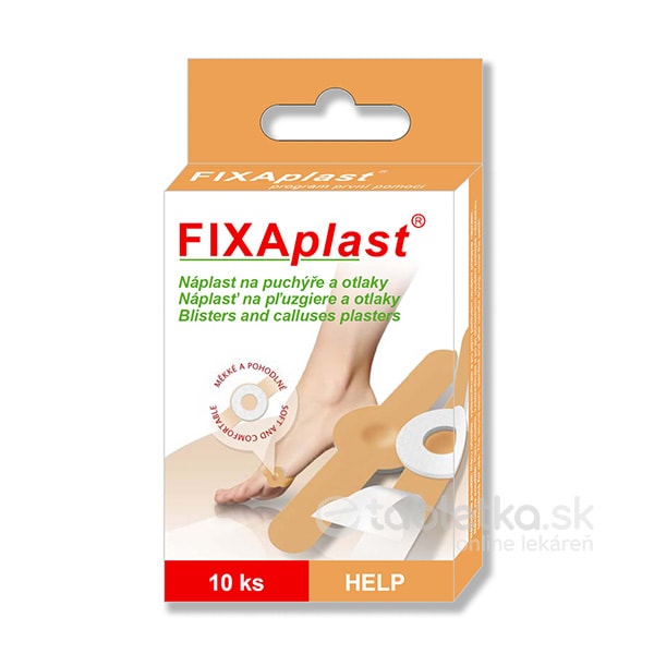 FIXAplast HELP náplasť na pľuzgiere a otlaky 10 ks