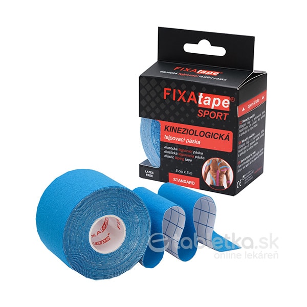 FIXAtape Sport Standard Kinesiology elastická tejpovacia páska modrá 5 cm x 5 m