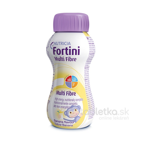 E-shop Fortini Multi Fibre pre deti výživa s banánovou príchuťou 1x200 ml
