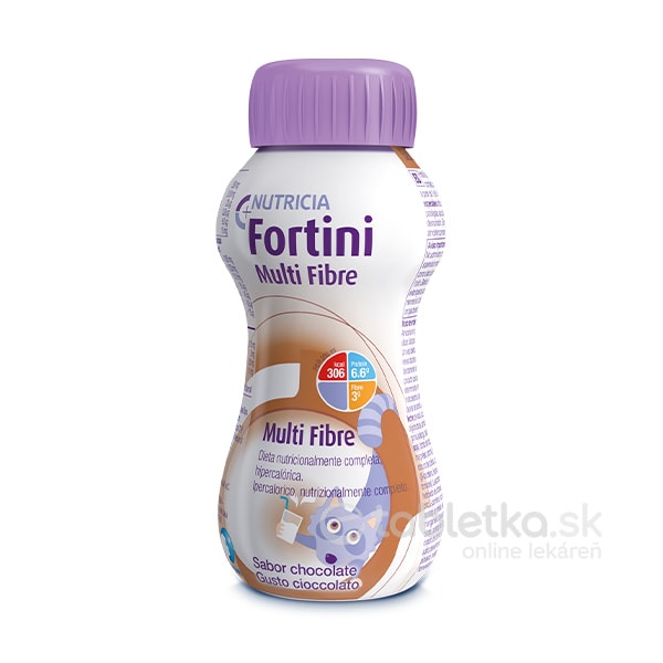 E-shop Fortini Multi Fibre pre deti výživa s čokoládovou príchuťou 1x200 ml