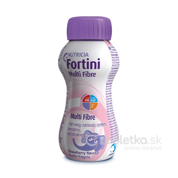 E-shop Fortini Multi Fibre pre deti výživa s jahodovou príchuťou 1x200 ml
