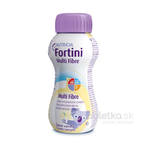 E-shop Fortini Multi Fibre pre deti výživa s vanilkovou príchuťou 1x200 ml