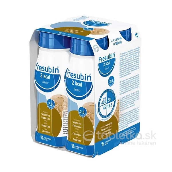 Fresubin 2 kcal DRINK príchuť kapučíno 4x200 ml