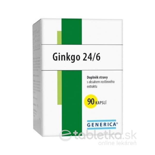 E-shop GENERICA GINKGO 24/6 cps 40 mg 90 ks