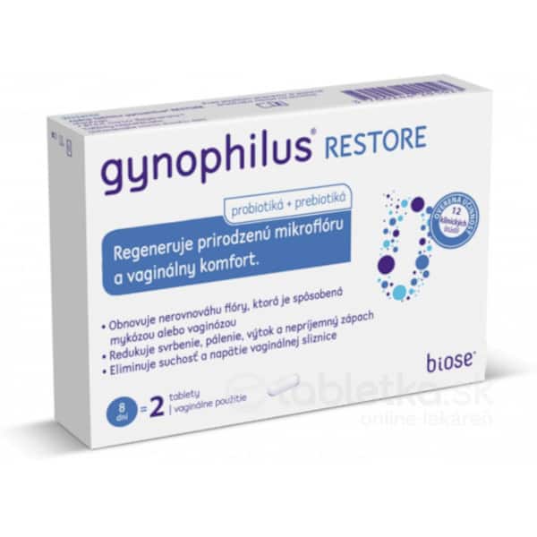 E-shop GYNOPHILUS RESTORE vaginálne tablety 2 ks